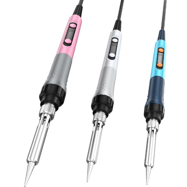BK606A Protable Digital Display Soldering Iron Pink Color - Image 5