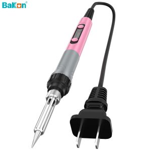 BK606A Protable Digital Display Soldering Iron Pink Color