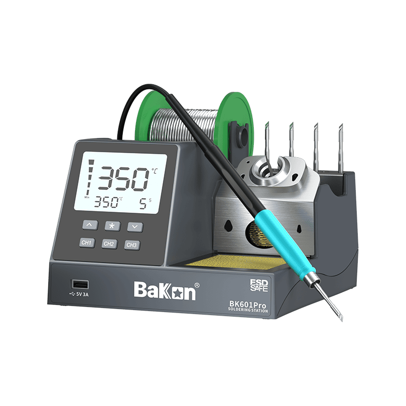 BK601Pro 120W Precision Soldering Station, microcomputer-controlled, auto-sleep, ideal for electronics repair, precise temp control