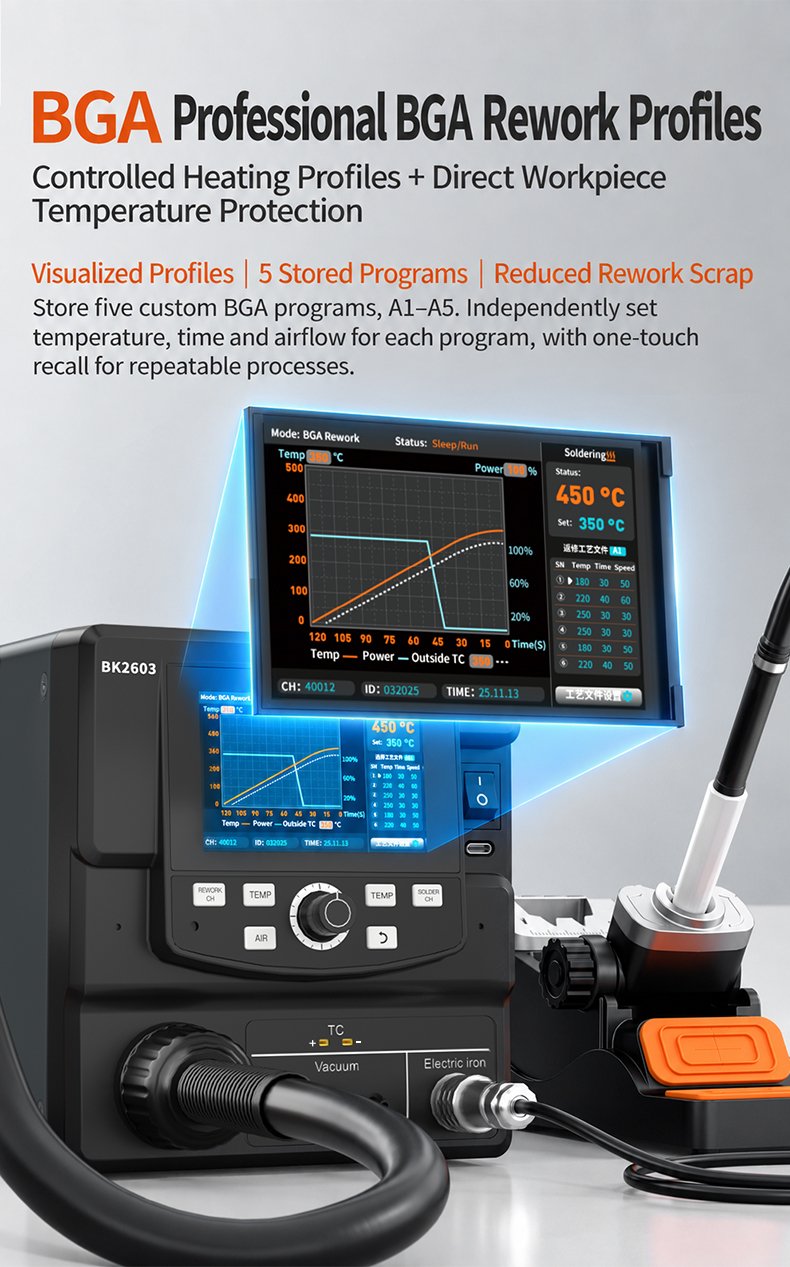 BK2603 Precision Smart Rework Station 6